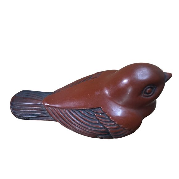 Bird Crowning Touch Collection Carved Bird Robin Sparrow Finch Figurine Paper We - Picture 6 of 8